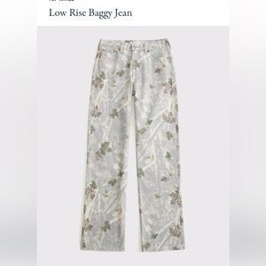 Abercrombie low rise baggy camo